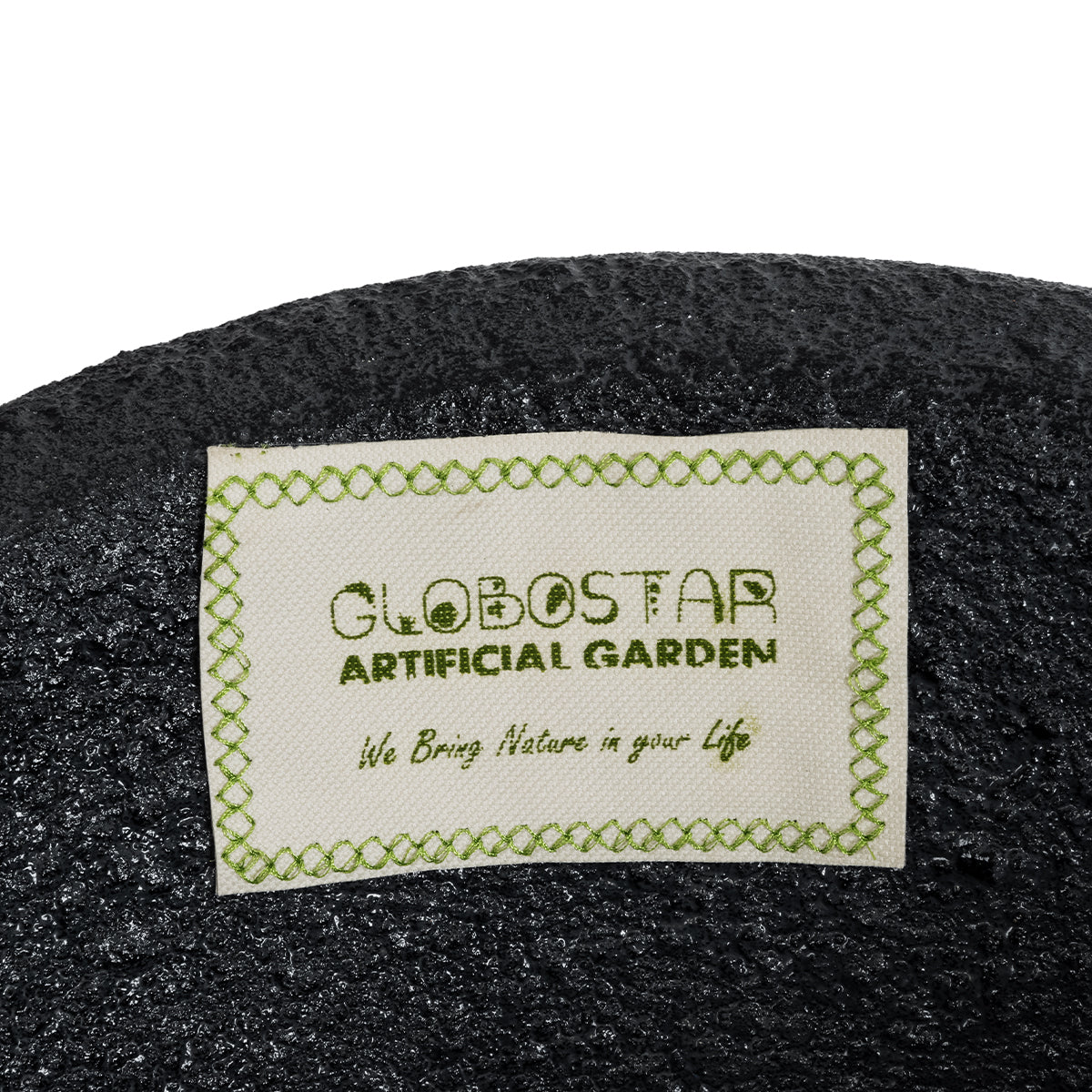 GloboStar® Artificial Garden MESTRE 20731 Επιδαπέδιο Πολυεστερικό Τσιμεντένιο Κασπώ Γλάστρα - Flower Pot Μαύρο Φ50 x Υ90cm - ledmania.gr