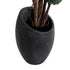 GloboStar® Artificial Garden MESTRE 20732 Επιδαπέδιο Πολυεστερικό Τσιμεντένιο Κασπώ Γλάστρα - Flower Pot Μαύρο Φ40 x Υ60cm - ledmania.gr