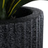 GloboStar® Artificial Garden MATERA 20733 Επιδαπέδιο Πολυεστερικό Τσιμεντένιο Κασπώ Γλάστρα - Flower Pot Μαύρο Φ42 x Υ120cm - ledmania.gr