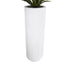 GloboStar® Artificial Garden MARSALA 20735 Επιδαπέδιο Πολυεστερικό Τσιμεντένιο Κασπώ Γλάστρα - Flower Pot Λευκό Φ41 x Υ120cm - ledmania.gr