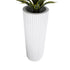 GloboStar® Artificial Garden MARSALA 20735 Επιδαπέδιο Πολυεστερικό Τσιμεντένιο Κασπώ Γλάστρα - Flower Pot Λευκό Φ41 x Υ120cm - ledmania.gr