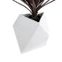 GloboStar® Artificial Garden ALBEROBELLO 20737 Επιδαπέδιο Πολυεστερικό Τσιμεντένιο Κασπώ Γλάστρα - Flower Pot Λευκό Μ50 x Π30 x Υ50cm - ledmania.gr