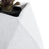 GloboStar® Artificial Garden ALBEROBELLO 20737 Επιδαπέδιο Πολυεστερικό Τσιμεντένιο Κασπώ Γλάστρα - Flower Pot Λευκό Μ50 x Π30 x Υ50cm - ledmania.gr