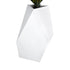 GloboStar® Artificial Garden ALBEROBELLO 20738 Επιδαπέδιο Πολυεστερικό Τσιμεντένιο Κασπώ Γλάστρα - Flower Pot Λευκό Μ58 x Π30 x Υ90cm - ledmania.gr