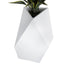 GloboStar® Artificial Garden ALBEROBELLO 20738 Επιδαπέδιο Πολυεστερικό Τσιμεντένιο Κασπώ Γλάστρα - Flower Pot Λευκό Μ58 x Π30 x Υ90cm - ledmania.gr