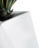 GloboStar® Artificial Garden ALBEROBELLO 20738 Επιδαπέδιο Πολυεστερικό Τσιμεντένιο Κασπώ Γλάστρα - Flower Pot Λευκό Μ58 x Π30 x Υ90cm - ledmania.gr