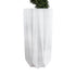 GloboStar® Artificial Garden PADOVA 20739 Επιδαπέδιο Πολυεστερικό Τσιμεντένιο Κασπώ Γλάστρα - Flower Pot Λευκό Φ48 x Υ100cm - ledmania.gr