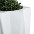 GloboStar® Artificial Garden PADOVA 20740 Επιδαπέδιο Πολυεστερικό Τσιμεντένιο Κασπώ Γλάστρα - Flower Pot Λευκό Φ46 x Υ67cm - ledmania.gr