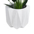 GloboStar® Artificial Garden PADOVA 20741 Επιδαπέδιο Πολυεστερικό Τσιμεντένιο Κασπώ Γλάστρα - Flower Pot Λευκό Φ51 x Υ46cm - ledmania.gr