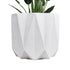 GloboStar® Artificial Garden PADOVA 20741 Επιδαπέδιο Πολυεστερικό Τσιμεντένιο Κασπώ Γλάστρα - Flower Pot Λευκό Φ51 x Υ46cm - ledmania.gr
