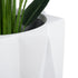 GloboStar® Artificial Garden PADOVA 20741 Επιδαπέδιο Πολυεστερικό Τσιμεντένιο Κασπώ Γλάστρα - Flower Pot Λευκό Φ51 x Υ46cm - ledmania.gr
