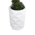 GloboStar® Artificial Garden VARENNA 20743 Επιδαπέδιο Πολυεστερικό Τσιμεντένιο Κασπώ Γλάστρα - Flower Pot Λευκό Φ40 x Υ60cm - ledmania.gr