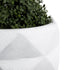 GloboStar® Artificial Garden VARENNA 20743 Επιδαπέδιο Πολυεστερικό Τσιμεντένιο Κασπώ Γλάστρα - Flower Pot Λευκό Φ40 x Υ60cm - ledmania.gr