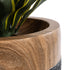 GloboStar® Artificial Garden BELLAGIO 20744 Επιδαπέδιο Πολυεστερικό Τσιμεντένιο Κασπώ Γλάστρα - Flower Pot Μαύρο με Καφέ Φ39 x Υ52cm - ledmania.gr