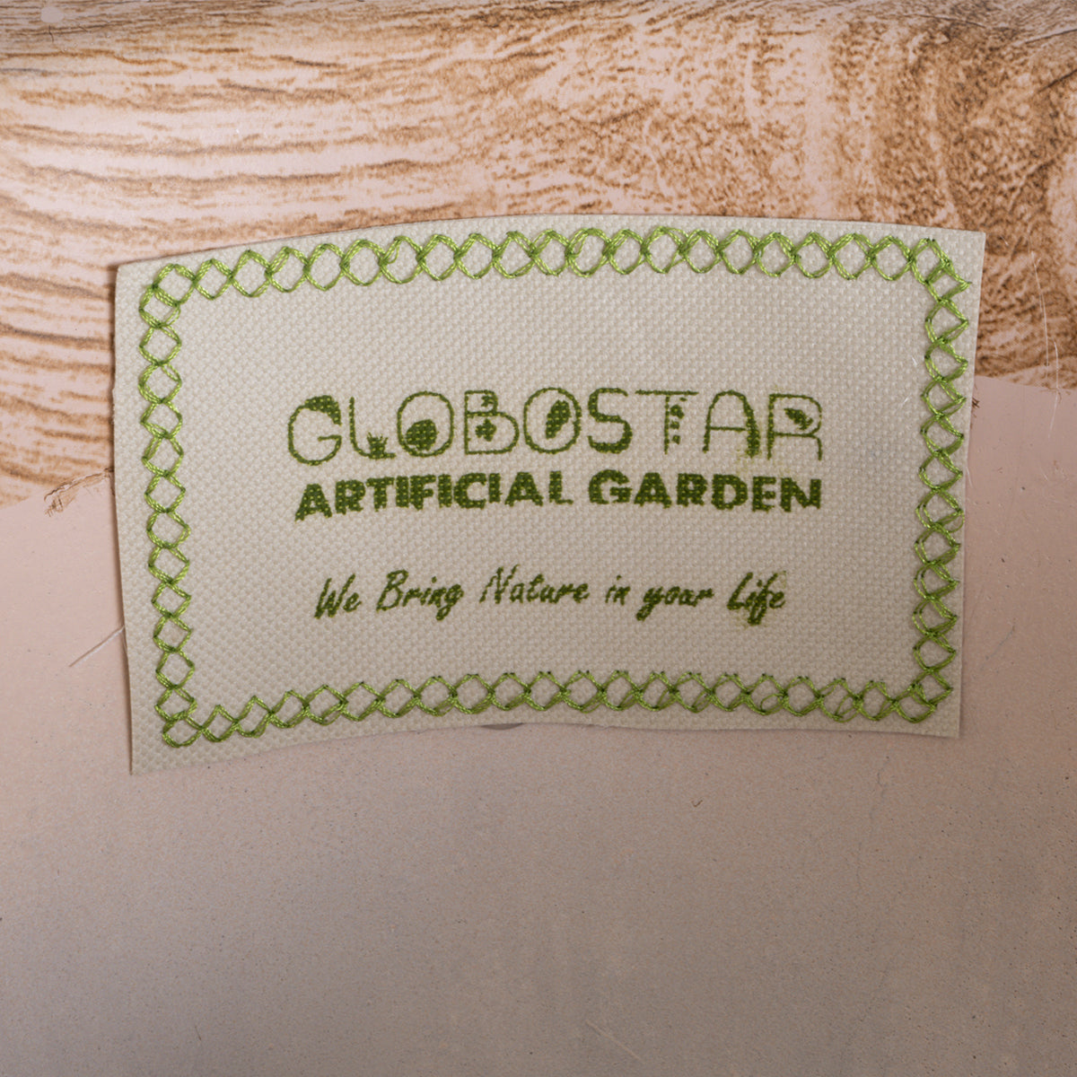 GloboStar® Artificial Garden BELLANO 20748 Επιδαπέδιο Πολυεστερικό Τσιμεντένιο Κασπώ Γλάστρα - Flower Pot Καφέ - Μαύρο Φ36 x Υ90cm - ledmania.gr