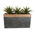 GloboStar® Artificial Garden TOSCANE 20749 Επιδαπέδιο Πολυεστερικό Τσιμεντένιο Κασπώ Γλάστρα - Flower Pot Καφέ - Γκρι Μ110 x Π30 x Υ61cm - ledmania.gr