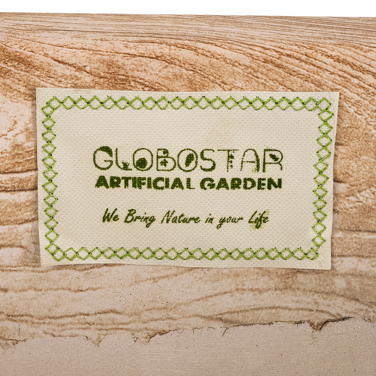 GloboStar® Artificial Garden TOSCANE 20749 Επιδαπέδιο Πολυεστερικό Τσιμεντένιο Κασπώ Γλάστρα - Flower Pot Καφέ - Γκρι Μ110 x Π30 x Υ61cm - ledmania.gr