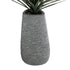 GloboStar® Artificial Garden RONDA 20760 Επιδαπέδιο Πολυεστερικό Τσιμεντένιο Κασπώ Γλάστρα - Flower Pot Γκρι Μ54 x Π48 x Υ104cm - ledmania.gr