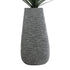 GloboStar® Artificial Garden RONDA 20760 Επιδαπέδιο Πολυεστερικό Τσιμεντένιο Κασπώ Γλάστρα - Flower Pot Γκρι Μ54 x Π48 x Υ104cm - ledmania.gr