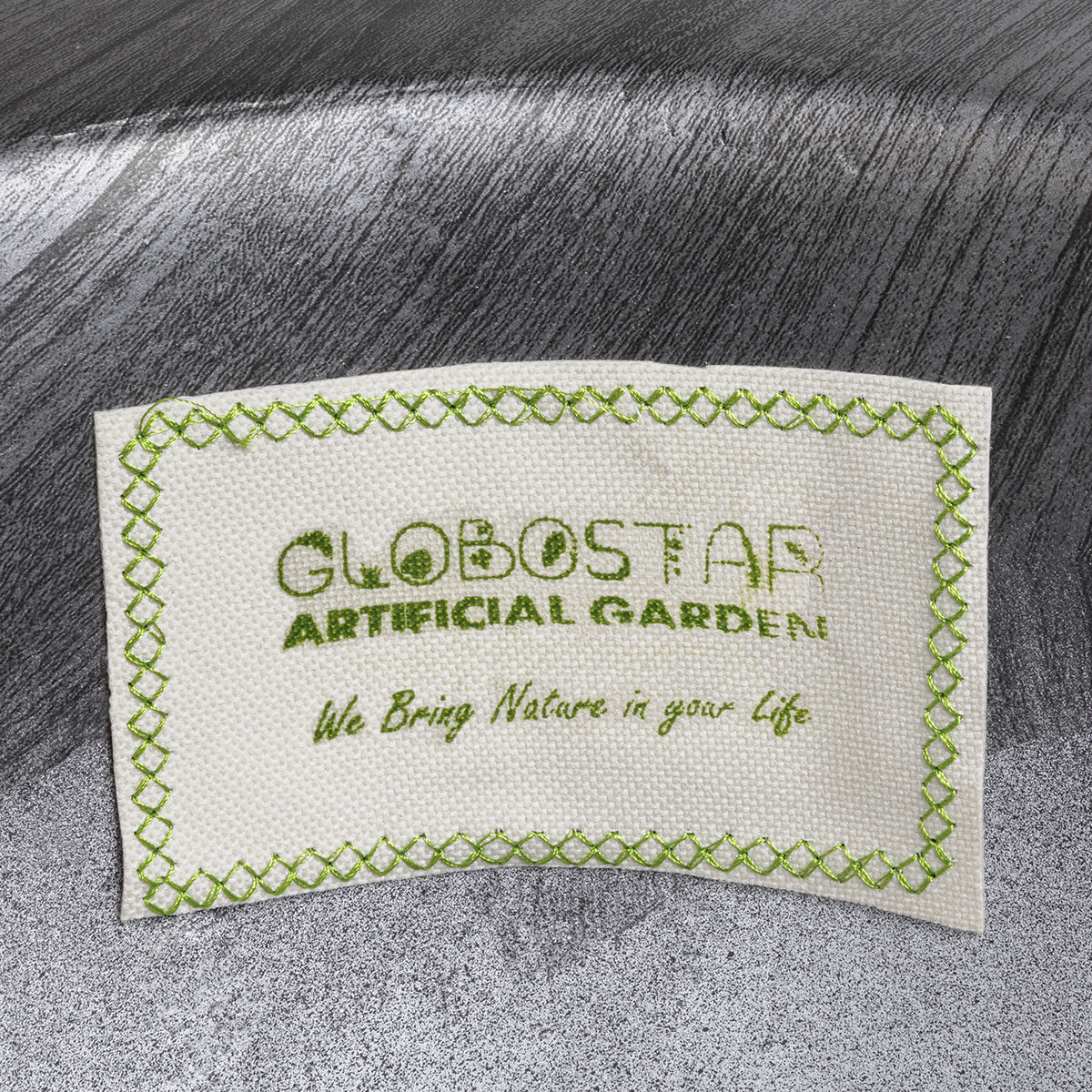 GloboStar® Artificial Garden PISA 20761 Επιδαπέδιο Πολυεστερικό Τσιμεντένιο Κασπώ Γλάστρα - Flower Pot Γκρι Ανθρακί Φ36 x Υ60cm - ledmania.gr