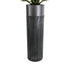GloboStar® Artificial Garden PISA 20762 Επιδαπέδιο Πολυεστερικό Τσιμεντένιο Κασπώ Γλάστρα - Flower Pot Γκρι Ανθρακί Φ36 x Υ120cm - ledmania.gr