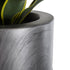 GloboStar® Artificial Garden PISA 20762 Επιδαπέδιο Πολυεστερικό Τσιμεντένιο Κασπώ Γλάστρα - Flower Pot Γκρι Ανθρακί Φ36 x Υ120cm - ledmania.gr