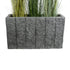 GloboStar® Artificial Garden PELLEGRINO 20765 Επιδαπέδιο Πολυεστερικό Τσιμεντένιο Κασπώ Γλάστρα - Flower Pot Γκρι Μ100 x Π31 x Υ60cm - ledmania.gr