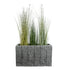 GloboStar® Artificial Garden PELLEGRINO 20765 Επιδαπέδιο Πολυεστερικό Τσιμεντένιο Κασπώ Γλάστρα - Flower Pot Γκρι Μ100 x Π31 x Υ60cm - ledmania.gr