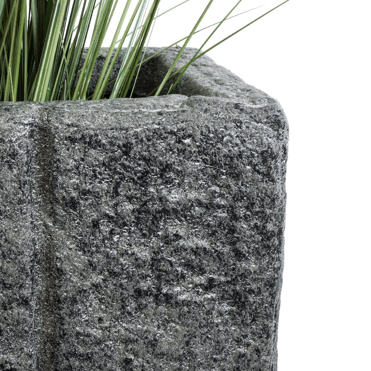 GloboStar® Artificial Garden PELLEGRINO 20765 Επιδαπέδιο Πολυεστερικό Τσιμεντένιο Κασπώ Γλάστρα - Flower Pot Γκρι Μ100 x Π31 x Υ60cm - ledmania.gr