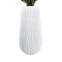 GloboStar® Artificial Garden ORIENTE 20768 Επιδαπέδιο Πολυεστερικό Τσιμεντένιο Κασπώ Γλάστρα - Flower Pot Λευκό Φ35 x Υ65cm - ledmania.gr