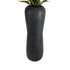 GloboStar® Artificial Garden BARRIO 20772 Επιδαπέδιο Πολυεστερικό Τσιμεντένιο Κασπώ Γλάστρα - Flower Pot Μαύρο Φ40 x Υ122cm - ledmania.gr