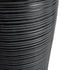 GloboStar® Artificial Garden BARRIO 20772 Επιδαπέδιο Πολυεστερικό Τσιμεντένιο Κασπώ Γλάστρα - Flower Pot Μαύρο Φ40 x Υ122cm - ledmania.gr