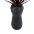 GloboStar® Artificial Garden BARRIO 20773 Επιδαπέδιο Πολυεστερικό Τσιμεντένιο Κασπώ Γλάστρα - Flower Pot Μαύρο Φ40 x Υ93cm - ledmania.gr