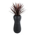 GloboStar® Artificial Garden BARRIO 20773 Επιδαπέδιο Πολυεστερικό Τσιμεντένιο Κασπώ Γλάστρα - Flower Pot Μαύρο Φ40 x Υ93cm - ledmania.gr