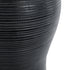 GloboStar® Artificial Garden BARRIO 20773 Επιδαπέδιο Πολυεστερικό Τσιμεντένιο Κασπώ Γλάστρα - Flower Pot Μαύρο Φ40 x Υ93cm - ledmania.gr
