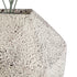 GloboStar® Artificial Garden BOROUGH 20782 Επιδαπέδιο Πολυεστερικό Τσιμεντένιο Κασπώ Γλάστρα - Flower Pot Λευκό - Μπεζ Μ30 x Π30 x Υ30cm - ledmania.gr