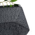 GloboStar® Artificial Garden GREENWICH 20785 Επιδαπέδιο Πολυεστερικό Τσιμεντένιο Κασπώ Γλάστρα - Flower Pot Μαύρο Μ40 x Π16 x Υ21cm - ledmania.gr