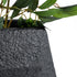 GloboStar® Artificial Garden GREENWICH 20787 Επιδαπέδιο Πολυεστερικό Τσιμεντένιο Κασπώ Γλάστρα - Flower Pot Μαύρο Μ24 x Π14 x Υ20cm - ledmania.gr