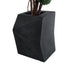 GloboStar® Artificial Garden CAMDEN 20788 Επιδαπέδιο Πολυεστερικό Τσιμεντένιο Κασπώ Γλάστρα - Flower Pot Μαύρο Μ47 x Π43 x Υ66cm - ledmania.gr