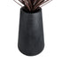 GloboStar® Artificial Garden SOHO 20790 Επιδαπέδιο Πολυεστερικό Τσιμεντένιο Κασπώ Γλάστρα - Flower Pot Μαύρο Φ60 x Υ90cm - ledmania.gr