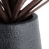 GloboStar® Artificial Garden SOHO 20790 Επιδαπέδιο Πολυεστερικό Τσιμεντένιο Κασπώ Γλάστρα - Flower Pot Μαύρο Φ60 x Υ90cm - ledmania.gr