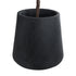 GloboStar® Artificial Garden SOHO 20791 Επιδαπέδιο Πολυεστερικό Τσιμεντένιο Κασπώ Γλάστρα - Flower Pot Μαύρο Φ65 x Υ60cm - ledmania.gr