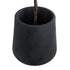 GloboStar® Artificial Garden SOHO 20791 Επιδαπέδιο Πολυεστερικό Τσιμεντένιο Κασπώ Γλάστρα - Flower Pot Μαύρο Φ65 x Υ60cm - ledmania.gr