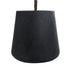 GloboStar® Artificial Garden SOHO 20791 Επιδαπέδιο Πολυεστερικό Τσιμεντένιο Κασπώ Γλάστρα - Flower Pot Μαύρο Φ65 x Υ60cm - ledmania.gr