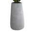 GloboStar® Artificial Garden OXFORD 20795 Επιδαπέδιο Πολυεστερικό Τσιμεντένιο Κασπώ Γλάστρα - Flower Pot Γκρι Μ45 x Π49 x Υ90cm - ledmania.gr