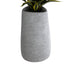 GloboStar® Artificial Garden OXFORD 20795 Επιδαπέδιο Πολυεστερικό Τσιμεντένιο Κασπώ Γλάστρα - Flower Pot Γκρι Μ45 x Π49 x Υ90cm - ledmania.gr