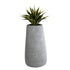 GloboStar® Artificial Garden OXFORD 20795 Επιδαπέδιο Πολυεστερικό Τσιμεντένιο Κασπώ Γλάστρα - Flower Pot Γκρι Μ45 x Π49 x Υ90cm - ledmania.gr