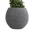 GloboStar® Artificial Garden COLUMBIA 20797 Επιδαπέδιο Πολυεστερικό Τσιμεντένιο Κασπώ Γλάστρα - Flower Pot Γκρι Φ40 x Υ35cm - ledmania.gr