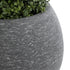 GloboStar® Artificial Garden COLUMBIA 20797 Επιδαπέδιο Πολυεστερικό Τσιμεντένιο Κασπώ Γλάστρα - Flower Pot Γκρι Φ40 x Υ35cm - ledmania.gr