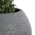 GloboStar® Artificial Garden COLUMBIA 20798 Επιδαπέδιο Πολυεστερικό Τσιμεντένιο Κασπώ Γλάστρα - Flower Pot Γκρι Φ60 x Υ51cm - ledmania.gr